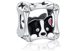 KEQ Vintage Clock 12 Midnight Charms for Bracelet,925 Sterling Silver Magic Minis Dangle Charms Christmas Jewelry Gifts For Her