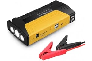 Mediawave Store - Jump Starter Per Auto 50800mAh 70178 Kit Con Compressore Cavi Torcia Power Bank, Avviatore per Motori, Faro, Torcia, Martello, Ricarica