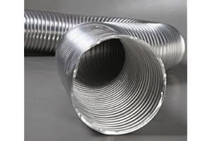 MISTERMOBY TUBO FLESSIBILE ALLUMINIO Ø 250 MM ESTENSIBILE 3 MT, SPESSORE DOPPIO +RESISTENZA