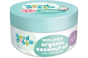 Good Bubble Organic Coconut Oil for Baby Massage - 100% Pure Coconut Oil for Sensitive & Eczema-Prone Skin - 185g Cruelty-Free Coconut Oil for Kids Skincare