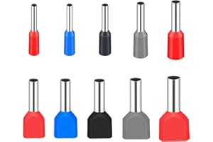 JOYELEC 1330 Pezzi E/TE 0.5-10mm² Crimpatura Capicorda Elettrici，Contenente Terminali Elettrici,ghiere per terminali estremità di cavo gemelle, adatti per Circuito domestico industriale