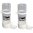 PAGONA - Imported Cage Gulfi Cup Bird Water & Food Hanging Plastic Feeder Suitable for Small Cage Birds Like Love Birds, Finches, Cockatiel & Ext.. (200ML, Pack of 2, Multicolored)