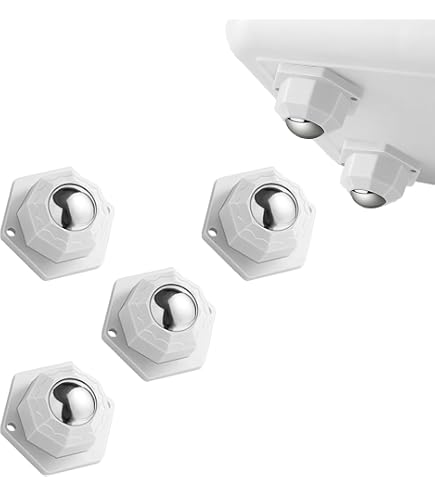Ruote Scorrevoli Adesive Per Mobili – 4 Pezzi, Girevoli, In ABS E Acciaio, Per Elettrodomestici E Mobili Da Cucina