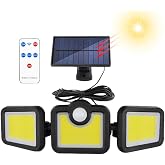 Greentech G&uuml;neş Enerjili Hareket Sens&ouml;rl&uuml;, 3 Taraflı 171 Cob Led Aydınlatma/GT-SL15