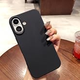 Lavderuar iPhone 17 ile Uyumlu İ&ccedil;i Kadife Lansman Silikon Kılıf &ndash; Kamera Korumalı, Darbe Emici, Premium Yumuşak Kapak Siyah
