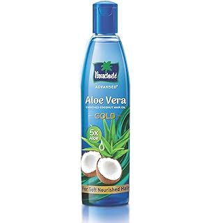 Aloe Vera Enriched Coconut Hair Oil Gold | 5X Aloe Vera With Coconut | Makes Hair Sooperr Soft | 600ml