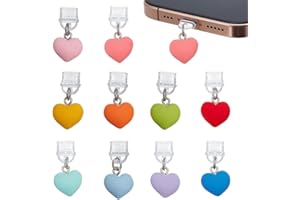 OLYCRAFT Dust Plug Charm Anti Dust Plugs mobiles antipoussière Caps Port USB C protecteur alliage pendentifs de téléphone accessoire pour la plupart des téléphones de Type C