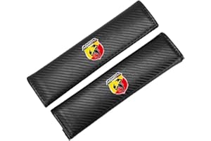 ALIEDA Copri Cintura Sicurezza per Auto 2 Pezzi, per Abarth 595 500 124 Spider, Imbottitura Imbracatura, Cuscino Protezione Sicurezza Spalline, Accessori Decorazione di Interni