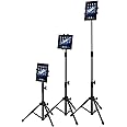Rubik iPad Tripod Stand, Height Adjustable Foldable Floor Tablet Cradle Bracket Tripod Stand for Apple iPad, iPad Mini and All Other 7-10 Inch Pcs With Carrying Case