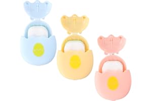 DEARBAG 3 boîtes de Feuilles de Savon jetables,Mini Pack de Voyage Portable, Dessin animé Mignon, Petit et Facile à Transporter, adapté aux Voyages, au Camping, à la randonnée (150 Feuilles)