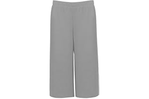 Shop Nova® Women Wide Leg Plazzo 3/4 Short Pants Casual Ladies Loose Capri Trousers