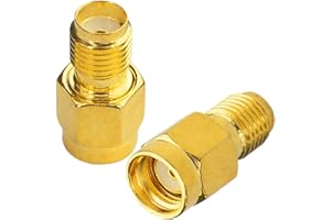 Boobrie 2*SMA a RP-SMA Kit Connettore 1*SMA Maschio a RP-SMA Femmina Adattatore 1*SMA Femmina a RP-SMA Maschio Antenna WiFi per Occhiali Antenna WiFi FPV Drone Signal Booster