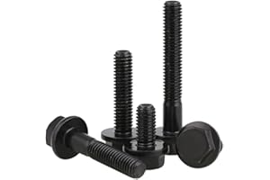 CONPHERON Tornillos de Brida Hexagonal M8x20 mm (totalmente roscado) Pernos Sujetadores de Acero al Carbono de Alta Resistencia Grado 10.9