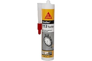 Sikaflex-113 Turbo, blanco, sellador de agarre ultrarrápido y mantenimiento inmediato, pegamento de montaje para interior y exterior, 290 ml