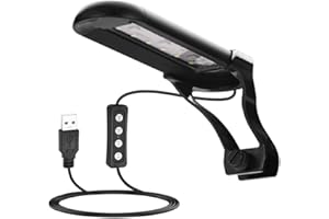 DONGKER Clip Luce per Acquario,14 Modalità Illuminazione per Acquari Temporizzazione da 2~5 Galloni USB Lampada per la Crescita delle Piante Acquatiche (Non Includere la Spina di Alimentazione)