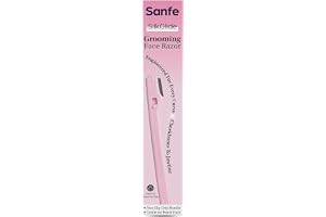 Sanfe SilkGlide Grooming Face Razor for Women - Pack of 1 Ideal for Eyebrow Shaping, Upper Lip and Peach Fuzz Removal Beginner Friendly Disposable Razor Suitable for All Skin Types