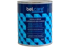 BELCARE - Masilla para Unir Superficies de Silestone, especial para Aglomerado de Cuarzo, Reparación, Color Beis, 1 L