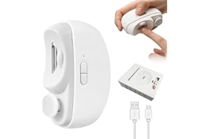 FGJCJ 2 in 1 Elektrischer Nagelknipser, Baby Nagelfeile Elektrisch mit 2 Geschwindigkeiten und LED-Licht USB Elektrischer Nagelschneider für Babys, Kinder, Erwachsene und Senioren