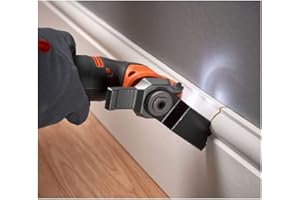 Black+Decker Outil Multifonction Oscillatoire 18 V sans Fil - Sciage, Ponçage, Grattage et Meulage - Livré avec Batterie 2 Ah, Chargeur et 20 Accessoires en Coffret BDCOS18D1K-QW