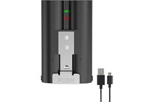 FLSTOR V4 Ersatzakku 6040 mAh für Ring Kameras inkl. Ladekabel, Akku Kompatibel mit Video Doorbell 2/3/3 Plus/4, Spotlight Cam, Stick Up Cam, Peephole Cam usw. (1 Packung)