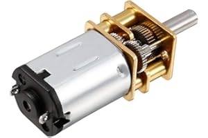 FIAHNG Hxchen DC 6 V 300 tr/min Mini Motoreducteur Engrenage en Métal 3 mm Arbre pour Robot Roue de Bricolage Jouets