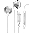 [Apple MFi Certified] Remson Wired Stereo Earphones MFi Lightning Connector Headphones/Earphones/Earbuds Hi-Fi with In-Line Remote Compatible for iPhone 14 Pro Max 13 12 11 X (White)