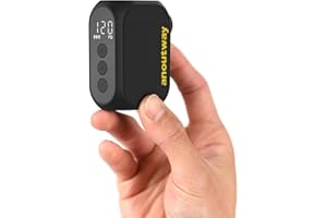 anoutway Tiny E-Pump pompa per bicicletta, mini pompa per pneumatici da bicicletta portatile, spegnimento automatico, pompa per bicicletta elettrica MAX 120 PSI per valvola Schrader e Presta AT1