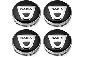 KENANS Lot de 4 Cache Moyeux pour Dacia Duster 2018-2023 56MM, Voitures Cache Moyeu Centre de Jante Capuchons Capuchons de Moyeu Central Moyeu Décoration Accessoires