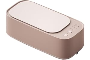 EPHOSHI 700ML Ultrasonic Cleaner, Large Capacity Ultrasonic Jewellery Cleaner, 45KHZ Ultrasonic Glasses Cleaner, Ultrasonic Cleaner with Multiple Cleaning Modes,Glasses, Watches, Jewellery (Pink)