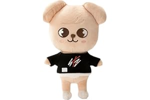 SHENGANG Stray Kids Skzoo Soft Toy Dwaekki Soft Animal Plushie cojín de Almohada Relleno, Puede ser DIY, Chan/Leebit/Dwaekki/Jiniret/Han Quokka/Bbokari/Puppym/Foxi.NY muñeco de Peluche (8 Piezas)