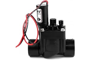 GNCGARDEN HUNTER PGV-101G-B 9V Électrovanne d'arrosage 1" - RH. PVC avec solénoïde de 9 V et régulateur de débit - Électrovanne d'arrosage 1" 9V PGV-101 Hunter