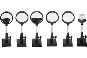 Daytight D'Expériences D'optique Physique, Lentille Convexe Lentille Concave Lentille en Verre Optique Prisme Triangulaire Idéal pour Les Salles De Classe De Physique