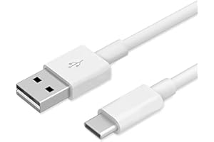 MOELECTRONIX USB 3.1 Typ C Kabel passend für Samsung Galaxy A55 A35 A15 A05 A54 A34 A14 A53 A33 A23 A13 A04s A52 A32 A22 A12 A51 S23 S24 Ultra 5G S22 S21 S20 FE PC Computer TypeC Datenkabel Ladekabel USB-C Weiß