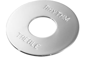 Rhythm/Treble Ring for Toggle Switch Chrome Blank Allparts AP-0663-010