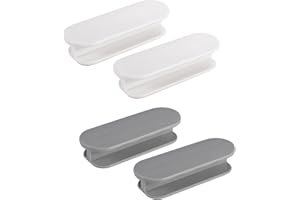 KroY PecoeD 4 Stück Kunststoff Möbelgriff Tür Türgriff Kleben Tür Und Fenstergriffe Self Stick Sofortig Türgriff für Fenster Tür Schublade