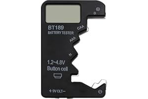 JOYIAL Digital Battery Tester BT189 Universal Battery Tester with AAA, AA, C, 9V Display Battery Tester(COLOUR:black)