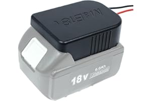 HIPOKE Adaptateur de Batterie Power Wheels Adaptateur pour Makita 18 V également pour Bosch 18 V Power Tool Battery Dock Support de connecteur d'alimentation avec Fil de Calibre 14 pour Cadres de Montage