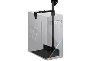 Yinnhom Supporto per calcolatrice PC per scrivania, supporto regolabile per computer da tavolo, in acciaio completo, fino a 35 kg, funziona con la maggior parte degli host