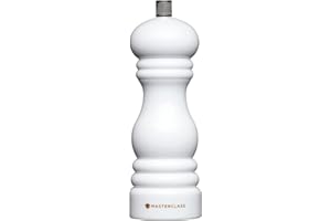 MASTER CLASS MasterClass Macinapepe o macinasale con tappo intercambiabile, bianco, 17 cm