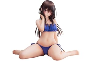 DEXSHUN Figura de anime Minazumi Kasane Girl Figurine Original Pintura Figura, sentado, traje de baño, cara intercambiable, 15 cm, modelo de PVC, decoración de escritorio, regalo coleccionable