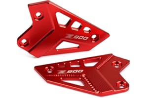 MOQIAOSEIKO Moto Repose-Pieds Protecteur Compatible avec Z900 Z 900 2017 2018 2019 2020 2021 2022 2023 2024 Accessoires Talon Protecteur Plaque Repose-Pieds Aluminium