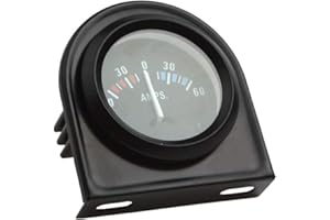 Mintice 12V puntatore 2" 52mm Motore Auto Kit Calibro di Amplificatore Indicatore Luminoso a LED Bianco Nero Universale