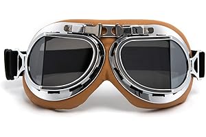 evomosa Motorradbrille Vintage Winddichte Sand Prevention Staubdicht Motorradbrillen für Männer Frauen Reiten Brillen