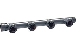 ZEWOOL Rain Collecteur pour électrovanne PVC Pression - 4 Voies F1 de Nourrice arrosage