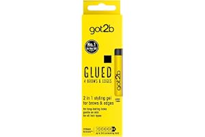 got2b Glued 4 brows & Edges Clear gel 2 in 1 16 ml, Screaming Hold Brow gel, Eyebrow Gel for Long Lasting Looks, Vegan Formul