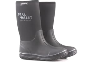 PEAK VALLEY LADIES WATERPROOF NEOPRENE WELLINGTON BOOTS WOMENS INSULATED RUBBER GARDEN WELLIES WALKING FESTIVAL YARD OUTDOOR HUNTING MUCKER