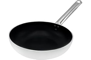 BALDASSARE AGNELLI Pentole Agnelli ALSA111BS24 Platine Haute à tête fraisée pour Sauter, avec poignée Tubulaire en Acier Inoxydable, 24 cm, Argent