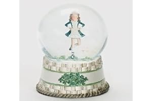 Roman Giftware Inc., Irish & Celtic Collection, 6.5" H Irish Dancer GLITTERDOME,Religious, Inspirational, Durable (3x3x6)