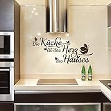 Wandtattoo - Clickzilla - A351 - Die Küche ist das Herz des Hauses