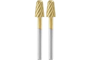 DREMEL MAX snideribits med höga prestanda (117DM) 2 titanbelagda bits för snideri och gravyr, 6,4 mm, Max Life-hållbarhet